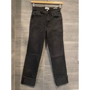 Frame Cuff Black Jeans Le High straight Size 27
